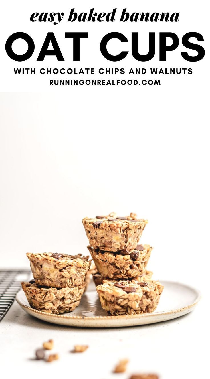 Prep Ahead: Vegan Gluten-Free Baked Banana Oatmeal Cups for Busy Mornings